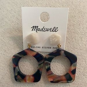 Madewell Acetate Geometric Drop Earrings